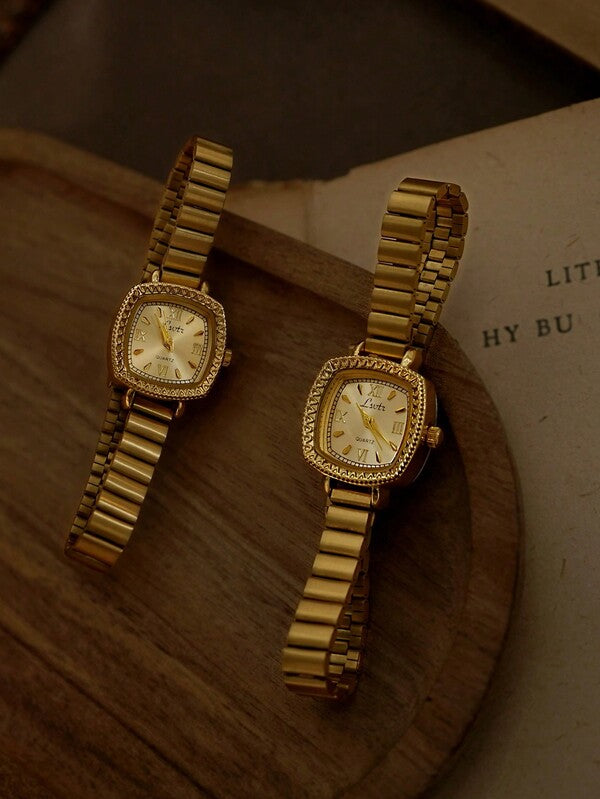 The Monaco Watch - Vintage Inspired Gold Bracelet Watch
