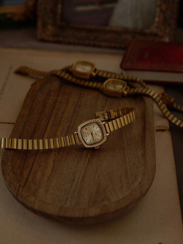 The Monaco Watch - Vintage Inspired Gold Bracelet Watch
