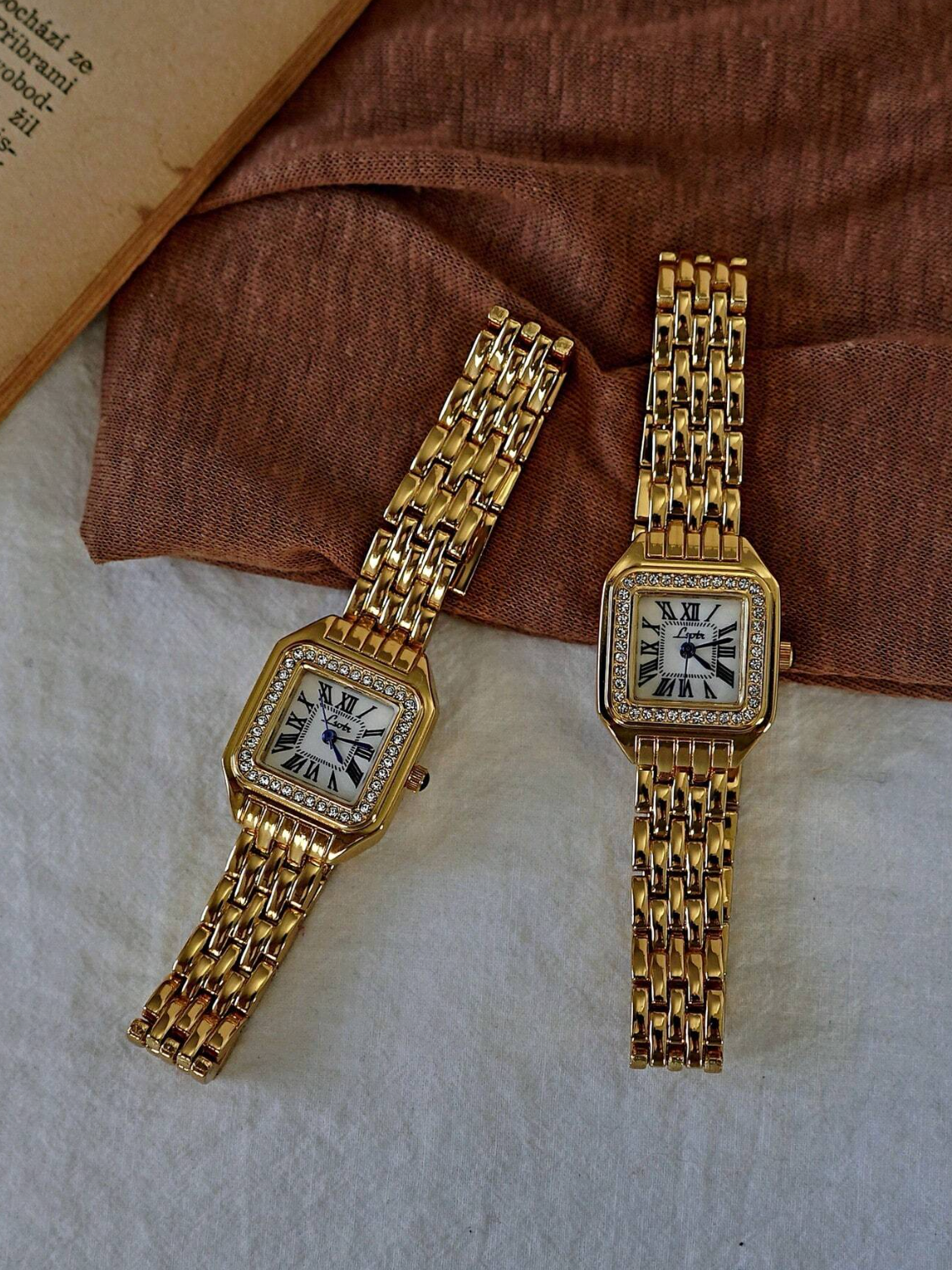 Gold Vintage Style Women’s Square Watch